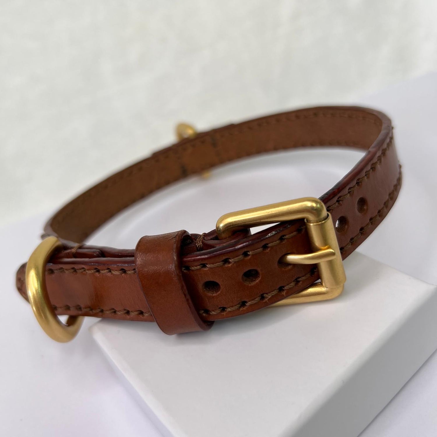 FULL GRAIN LEATHER DOG COLLAR