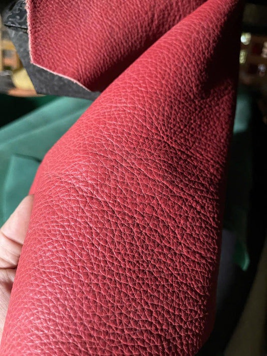 DARK RED COWHIDE