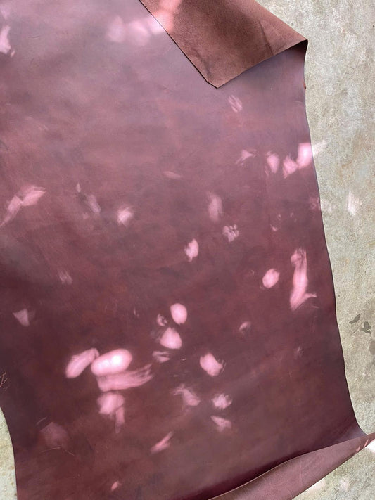DEEP BURGUNDY COWHIDE