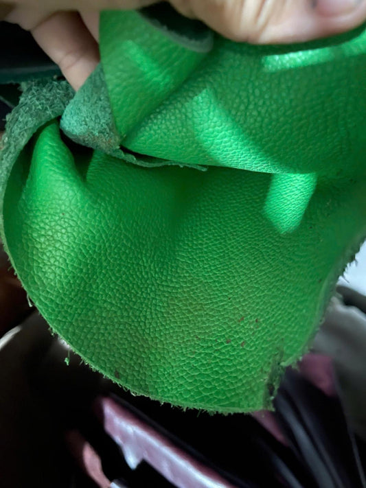 GREEN COWHIDE